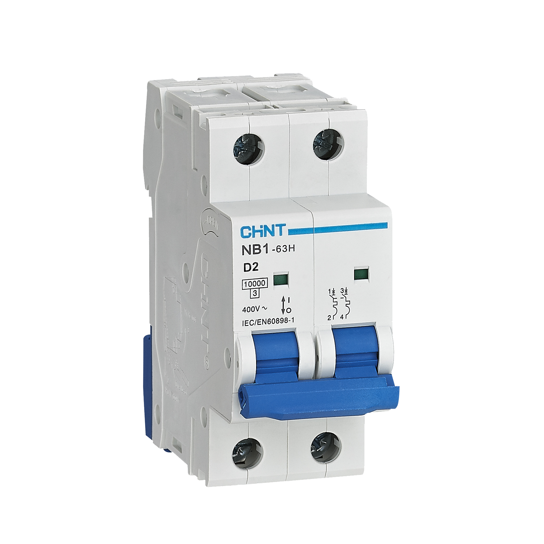 NB1-63H 2P D2 10kA DB-MCB